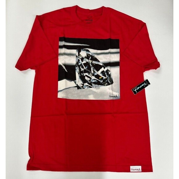 Diamond Supply Co. Other - Diamond Supply Co T Shirt Size Large Red Brilliant Glass Short Sleeve Pullover